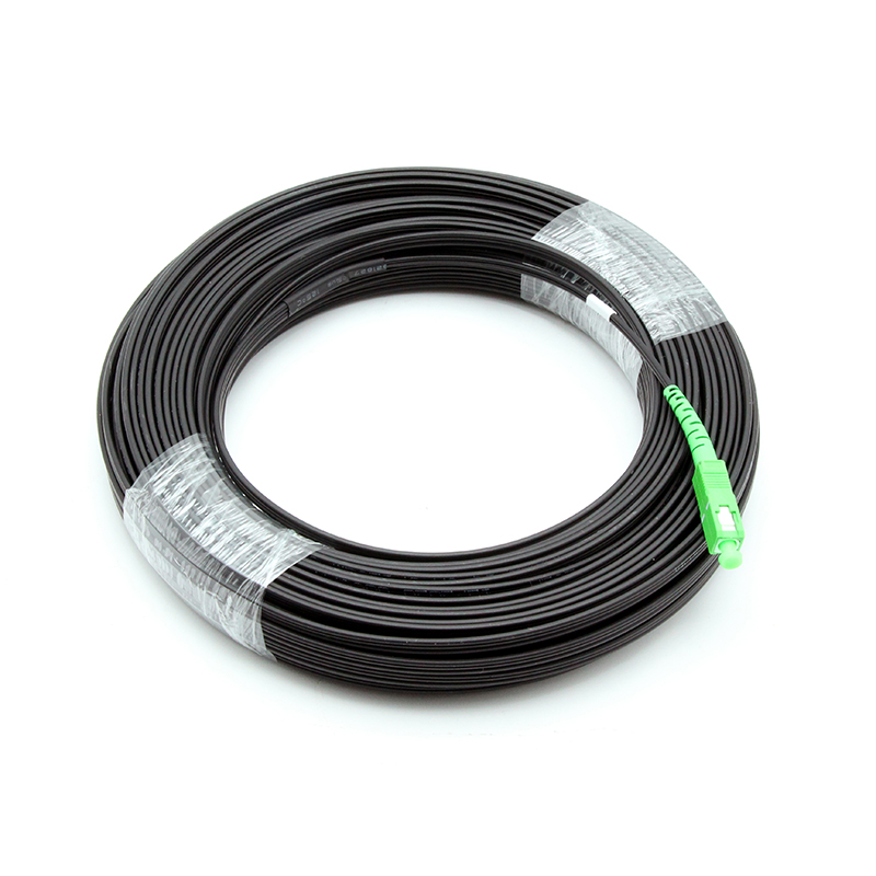 SC / APC FTTH Drop Cable Singlemode Self - supporting Aerial Patch Cord