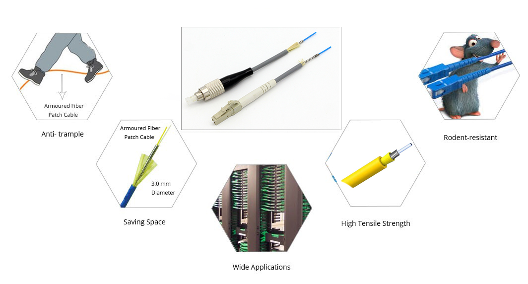 LC APC Armored Patch Cable 1