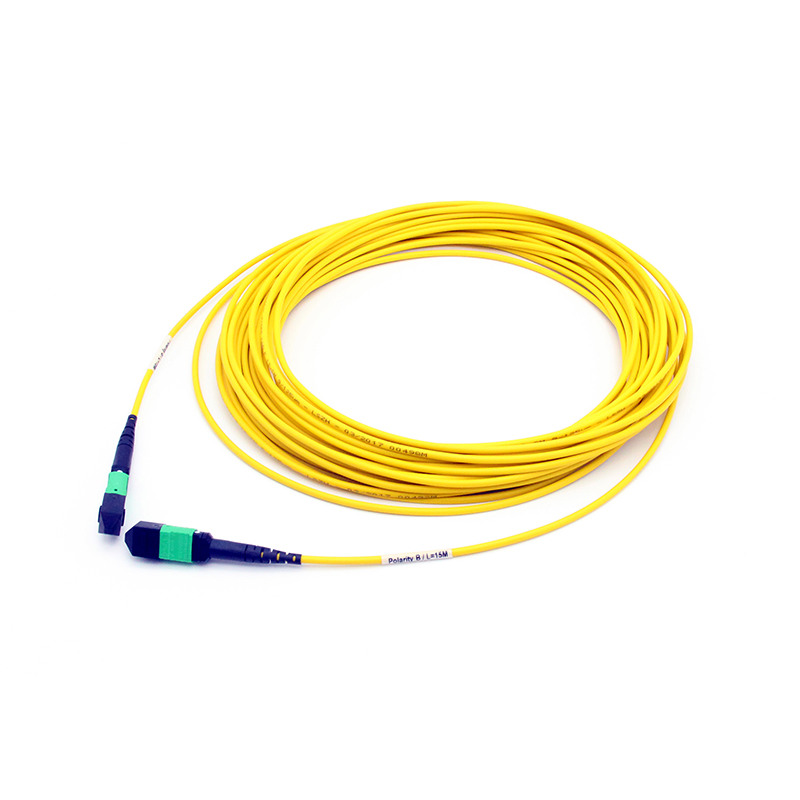 MTP to MTP Female Singlemode 3.0mm LSZH 12 Fibers MTP Trunk Cable Custom Meters
