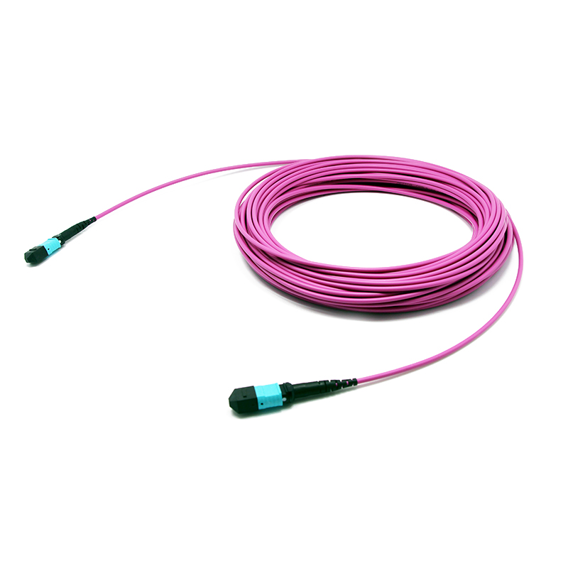 MTP to MTP Female OM4 12F MTP Trunk Cable 3.0mm LSZH Custom Meters