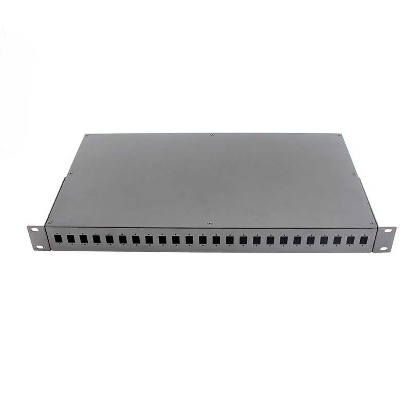 19' 1RU Fixed Rack Mount Fiber Optic Patch Panel