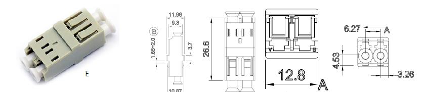 lc duplex vertical adapter