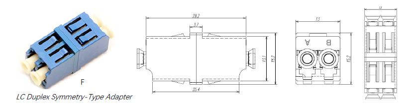 lc duplex symmetry type adapter