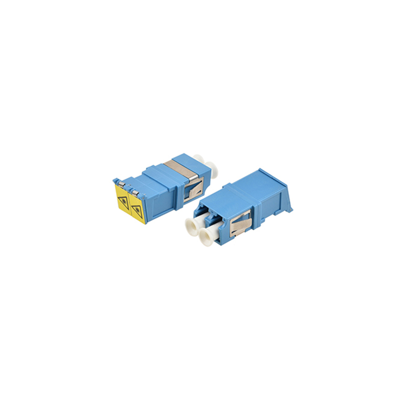 LC Duplex Adapters Integrated Outer Shutter Fiber Optic Adapter