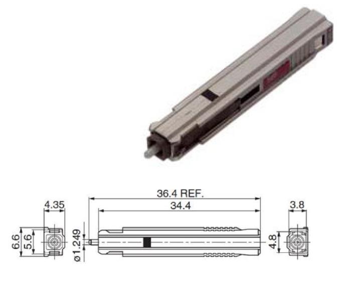 mu female to mu male fixed fiber attenuator 2